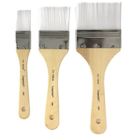 Pędzel R&L Syntetyk Płaski, biały, 5cm - 2